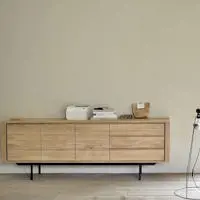 Oak Shadow Three Door Sideboard